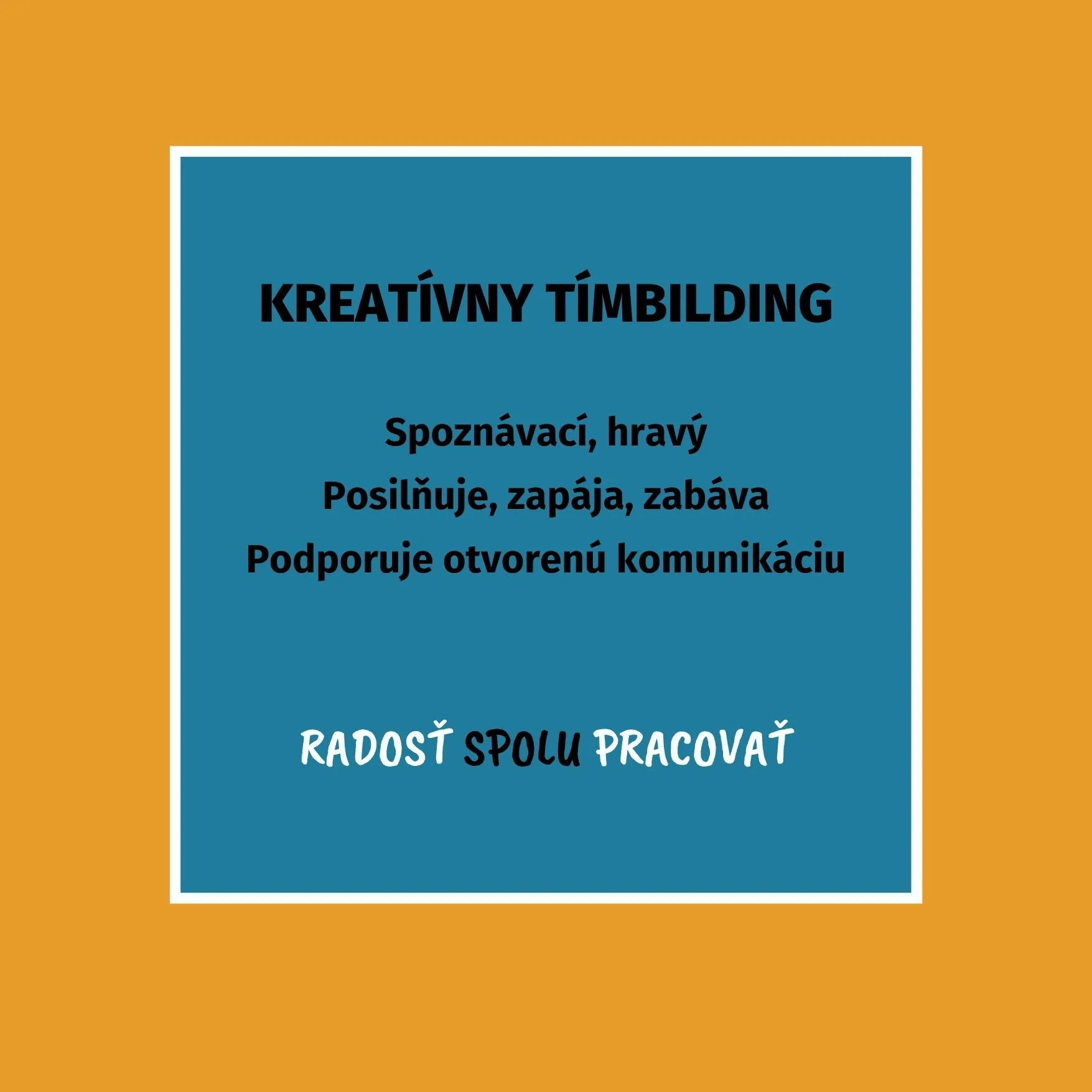 Kreatívny tímbilding program